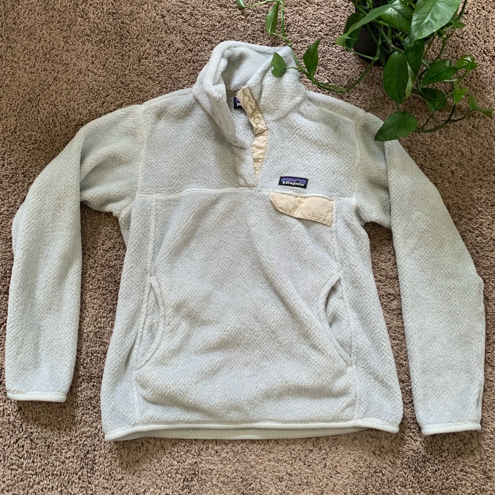 Patagonia White Fleece Jacket